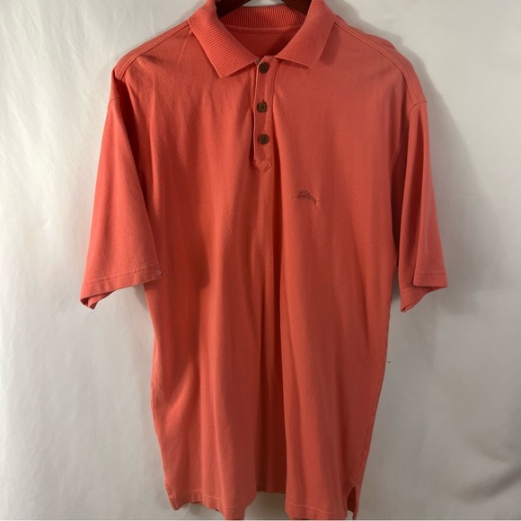 Tommy Bahama Other - Tommy Bahama Polo Shirt Relax Island Modern Fit Mens Size L Pink Golf Casual